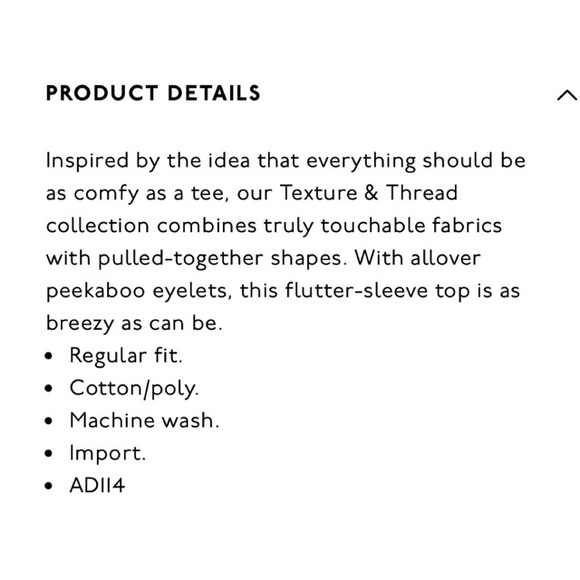 Madewell Texture & Thread Eyelet Flutter Sleeve Top - Picture 6 of 9